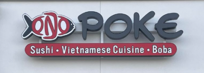 Have You Spotted the New Ono Poke Sign in Creekside Commons, Parrish?